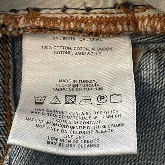 Pilcro and the Letterpress Tilde Jeans High Waist Distressed Blue Size 28 - Picture 11 of 12